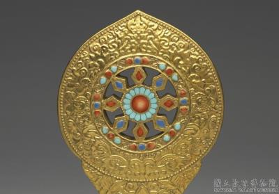 图片[2]-Gilt porcelain monstrance with the Wheel of the Law/ Dharmachakra in fencai painted enamels, Qing dynasty,  Jiaqing reign (1796-1820)-China Archive